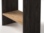 ΒΙΒΛΙΟΘΗΚΗ ΜΕΛΑΜΙΝΗΣ FLORA MEGAPAP ΧΡΩΜΑ INDUSTRIAL GREY - OAK 52X25X158ΕΚ.
