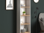 ΒΙΒΛΙΟΘΗΚΗ ΜΕΛΑΜΙΝΗΣ FLORA MEGAPAP ΧΡΩΜΑ WHITE PINE 52X25X158ΕΚ.