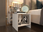 ΚΟΜΟΔΙΝΟ PAVIA MEGAPAP ΑΠΟ ΜΕΛΑΜΙΝΗ ΧΡΩΜΑ ΛΕΥΚΟ 39X39X39ΕΚ.