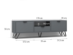 ΕΠΙΠΛΟ ΤΗΛΕΟΡΑΣΗΣ JASMINE MEGAPAP ΧΡΩΜΑ ΚΑΡΥΔΙ 170X35X50ΕΚ.