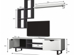 ΣΥΝΘΕΣΗ ΤΗΛΕΟΡΑΣΗΣ LONSA MEGAPAP ΧΡΩΜΑ ΛΕΥΚΟ 160X35X40ΕΚ.