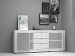 ΜΠΟΥΦΕΣ OCEAN MEGAPAP ΧΡΩΜΑ ΛΕΥΚΟ 210X45X86ΕΚ.
