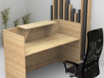 ΓΡΑΦΕΙΟ ΥΠΟΔΟΧΗΣ - RECEPTION LEMMON MEGAPAP ΧΡΩΜΑ ΦΥΣΙΚΟ ΟΞΙΑΣ 160X70X110ΕΚ.