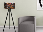 ΦΩΤΙΣΤΙΚΟ ΔΑΠΕΔΟΥ ROSLING MEGAPAP MDF/ΥΦΑΣΜΑ PVC ΧΡΩΜΑ ΜΑΥΡΟ/ΠΟΛΥΧΡΩΜΟ 38X21X140ΕΚ.