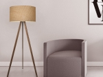 ΦΩΤΙΣΤΙΚΟ ΔΑΠΕΔΟΥ ROSLING MEGAPAP MDF/ΥΦΑΣΜΑ PVC ΧΡΩΜΑ ΚΑΡΥΔΙ/ΦΥΣΙΚΟ 38X38X140ΕΚ.