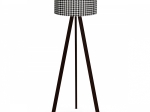 ΦΩΤΙΣΤΙΚΟ ΔΑΠΕΔΟΥ ROSLING MEGAPAP MDF/ΥΦΑΣΜΑ PVC ΧΡΩΜΑ ΜΑΥΡΟ/ΑΣΠΡΟΜΑΥΡΟ 38X38X140ΕΚ.