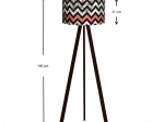 ΦΩΤΙΣΤΙΚΟ ΔΑΠΕΔΟΥ ROSLING MEGAPAP MDF/ΥΦΑΣΜΑ PVC ΧΡΩΜΑ ΜΑΥΡΟ/ΠΟΛΥΧΡΩΜΟ 38X38X140ΕΚ.