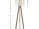ΦΩΤΙΣΤΙΚΟ ΔΑΠΕΔΟΥ ROSLING MEGAPAP MDF/ΥΦΑΣΜΑ PVC ΧΡΩΜΑ ΚΑΡΥΔΙ/ΜΠΕΖ 38X21X140ΕΚ.