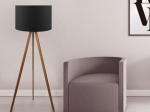 ΦΩΤΙΣΤΙΚΟ ΔΑΠΕΔΟΥ ROSLING MEGAPAP MDF/ΥΦΑΣΜΑ PVC ΧΡΩΜΑ ΚΑΡΥΔΙ/ΜΑΥΡΟ 38X21X140ΕΚ.
