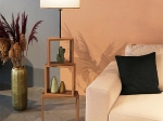 ΦΩΤΙΣΤΙΚΟ ΔΑΠΕΔΟΥ CLAUDE MEGAPAP MDF/FABRIC PVC ΧΡΩΜΑ ΚΑΦΕ/ΜΠΕΖ 37X20X140ΕΚ.