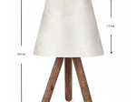 ΦΩΤΙΣΤΙΚΟ ΕΠΙΤΡΑΠΕΖΙΟ LANDER MEGAPAP ΥΦΑΣΜΑ PVC/ΞΥΛΟ ΧΡΩΜΑ ΛΕΥΚΟ/ΚΑΦΕ 22X14X32ΕΚ.