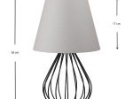 ΦΩΤΙΣΤΙΚΟ ΕΠΙΤΡΑΠΕΖΙΟ AKERLIND MEGAPAP ΥΦΑΣΜΑ PVC/ΜΕΤΑΛΛΟ ΧΡΩΜΑ ΑΝΟΙΧΤΟ ΓΚΡΙ/ΜΑΥΡΟ 22X17X36ΕΚ.