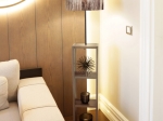 ΦΩΤΙΣΤΙΚΟ ΔΑΠΕΔΟΥ LAUNO MEGAPAP ΥΦΑΣΜΑΤΙΝΟ PVC/MDF ΧΡΩΜΑ ΚΑΦΕ/ΚΑΡΥΔΙ 38X38X150ΕΚ.