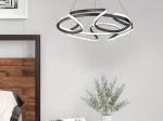 ΦΩΤΙΣΤΙΚΟ ΟΡΟΦΗΣ LED LECH MEGAPAP ΜΕΤΑΛΛΙΚΟ ΧΡΩΜΑ ΜΑΥΡΟ 53X53X73ΕΚ.