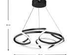 ΦΩΤΙΣΤΙΚΟ ΟΡΟΦΗΣ LED LECH MEGAPAP ΜΕΤΑΛΛΙΚΟ ΧΡΩΜΑ ΜΑΥΡΟ 53X53X73ΕΚ.