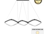 ΦΩΤΙΣΤΙΚΟ ΟΡΟΦΗΣ LED EUGENE MEGAPAP ΜΕΤΑΛΛΙΚΟ ΧΡΩΜΑ ΜΑΥΡΟ 90X32X36ΕΚ.