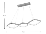 ΦΩΤΙΣΤΙΚΟ ΟΡΟΦΗΣ LED EUGENE MEGAPAP ΜΕΤΑΛΛΙΚΟ ΧΡΩΜΑ ΛΕΥΚΟ 90X32X36ΕΚ.
