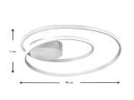 ΦΩΤΙΣΤΙΚΟ ΟΡΟΦΗΣ LED HERMANN MEGAPAP ΜΕΤΑΛΛΙΚΟ ΧΡΩΜΑ ΛΕΥΚΟ 44X44X7ΕΚ.