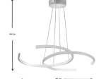 ΦΩΤΙΣΤΙΚΟ ΟΡΟΦΗΣ LED GORMLEY MEGAPAP ΜΕΤΑΛΛΙΚΟ ΧΡΩΜΑ ΛΕΥΚΟ 66X39X44ΕΚ.