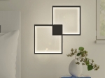 ΑΠΛΙΚΑ ΤΟΙΧΟΥ LED ESTRID MEGAPAP ΜΕΤΑΛΛΙΚΗ ΧΡΩΜΑ ΜΑΥΡΟ 56X4X35ΕΚ.