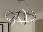 ΦΩΤΙΣΤΙΚΟ ΟΡΟΦΗΣ LED ONDE MEGAPAP ΜΕΤΑΛΛΙΚΟ ΧΡΩΜΑ ΜΑΥΡΟ Φ55X80ΕΚ.