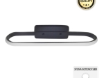 ΑΠΛΙΚΑ ΤΟΙΧΟΥ LED MOKI MEGAPAP ΜΕΤΑΛΛΙΚΗ ΧΡΩΜΑ ΜΑΥΡΟ 30X5X10ΕΚ.