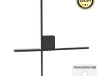 ΑΠΛΙΚΑ ΤΟΙΧΟΥ LED CUBO MEGAPAP ΜΕΤΑΛΛΙΚΗ ΧΡΩΜΑ ΜΑΥΡΟ 40X5X40ΕΚ.