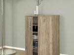 ΠΑΠΟΥΤΣΟΘΗΚΗ ΜΕΛΑΜΙΝΗΣ VICO MEGAPAP ΧΡΩΜΑ ΓΚΡΙ OAK 60X33X81ΕΚ.