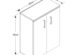 ΠΑΠΟΥΤΣΟΘΗΚΗ ΜΕΛΑΜΙΝΗΣ VICO MEGAPAP ΧΡΩΜΑ ΛΕΥΚΟ 60X33X81ΕΚ.
