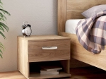 ΚΟΜΟΔΙΝΟ ΜΕΛΑΜΙΝΗΣ RENATO MEGAPAP ΧΡΩΜΑ HONEY OAK 44X35X43ΕΚ.