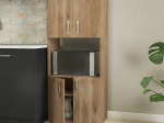ΝΤΟΥΛΑΠΑ ΚΟΥΖΙΝΑΣ ARMANDO MEGAPAP ΜΕΛΑΜΙΝΗΣ ΧΡΩΜΑ HONEY OAK 60X32X140ΕΚ.