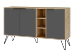 ΜΠΟΥΦΕΣ CLARA MEGAPAP ΧΡΩΜΑ ΦΥΣΙΚΟ ΟΞΙΑΣ - ΑΝΘΡΑΚΙ 142X35,6X83ΕΚ.