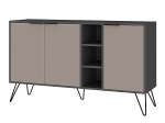 ΜΠΟΥΦΕΣ CLARA MEGAPAP ΧΡΩΜΑ ΑΝΘΡΑΚΙ - ΑΝΟΙΧΤΗ ΜΟΚΑ 142X35,6X83ΕΚ.