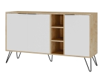 ΜΠΟΥΦΕΣ CLARA MEGAPAP ΧΡΩΜΑ ΦΥΣΙΚΟ ΟΞΙΑΣ - ΛΕΥΚΟ 142X35,6X83ΕΚ.