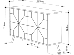 ΜΠΟΥΦΕΣ DUNE MEGAPAP ΧΡΩΜΑ ΦΥΣΙΚΟ ΟΞΙΑΣ 123X35X77,4ΕΚ.