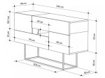 ΜΠΟΥΦΕΣ EROS MEGAPAP ΦΥΣΙΚΟ ΟΞΙΑΣ - ΑΝΘΡΑΚΙ 145X40X82ΕΚ.