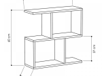 ΒΟΗΘΗΤΙΚΟ ΤΡΑΠΕΖΑΚΙ HOMEMANIA MEGAPAP ΧΡΩΜΑ ΛΕΥΚΟ 60X20X60ΕΚ.