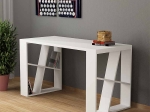 ΓΡΑΦΕΙΟ ΕΡΓΑΣΙΑΣ HONEY MEGAPAP ΧΡΩΜΑ ΛΕΥΚΟ 137X60X75ΕΚ