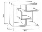 ΒΟΗΘΗΤΙΚΟ ΤΡΑΠΕΖΑΚΙ LABIRENT MEGAPAP MEGAPAP ΧΡΩΜΑ ΛΕΥΚΟ 54X40X45ΕΚ.