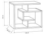 ΒΟΗΘΗΤΙΚΟ ΤΡΑΠΕΖΑΚΙ LABIRENT MEGAPAP ΧΡΩΜΑ ΑΝΘΡΑΚΙ 54X40X45ΕΚ.