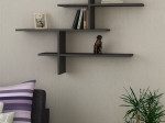 ΡΑΦΙΕΡΑ ΤΟΙΧΟΥ LEO MEGAPAP ΧΡΩΜΑ ΑΝΘΡΑΚΙ 123X22X80ΕΚ.