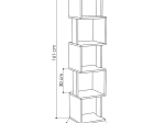 ΒΙΒΛΙΟΘΗΚΗ PIRI MEGAPAP ΧΡΩΜΑ ΦΥΣΙΚΟ ΟΞΙΑΣ/ΛΕΥΚΟ 35X30X161ΕΚ.