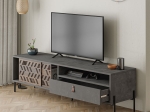 ΕΠΙΠΛΟ ΤΗΛΕΟΡΑΣΗΣ DIONYSOS MEGAPAP ΧΡΩΜΑ ΓΚΡΙ ΡΕΤΡΟ 170X45X48,6ΕΚ.
