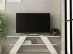 ΕΠΙΠΛΟ ΤΗΛΕΟΡΑΣΗΣ FARFALLA MEGAPAP ΧΡΩΜΑ ΛΕΥΚΟ ΑΝΤΙΚΕ 120X33,5X40ΕΚ.