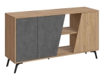 ΜΠΟΥΦΕΣ FIONA MEGAPAP ΧΡΩΜΑ ΦΥΣΙΚΟ ΟΞΙΑΣ - ΓΚΡΙ ΡΕΤΡΟ 150X35,6X82ΕΚ.