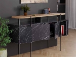 ΜΠΟΥΦΕΣ HANLEY MEGAPAP ΧΡΩΜΑ ΜΑΥΡΟ ΕΦΕ ΜΑΡΜΑΡΟΥ 150X38X86,2ΕΚ.