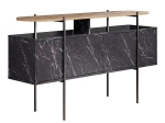 ΜΠΟΥΦΕΣ HANLEY MEGAPAP ΧΡΩΜΑ ΜΑΥΡΟ ΕΦΕ ΜΑΡΜΑΡΟΥ 150X38X86,2ΕΚ.