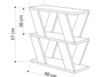 ΤΡΑΠΕΖΑΚΙ ΒΟΗΘΗΤΙΚΟ LAZENA MEGAPAP ΧΡΩΜΑ ΓΚΡΙ ΡΕΤΡΟ 60X22X57ΕΚ.