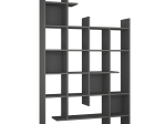 ΒΙΒΛΙΟΘΗΚΗ MANCO MEGAPAP ΧΡΩΜΑ ΑΝΘΡΑΚΙ 122X25,5X188ΕΚ.