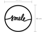 ΔΙΑΚΟΣΜΗΤΙΚΟ ΤΟΙΧΟΥ SMILE MEGAPAP ΜΕΤΑΛΛΙΚΟ ΧΡΩΜΑ ΜΑΥΡΟ 45X2X45ΕΚ.